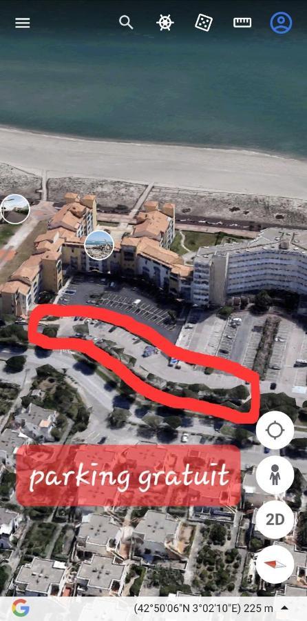 Appartement Vue Mer,Acces Direct Plage,Fibre,Clim,Parking Public Gratuit 르발카레스 외부 사진