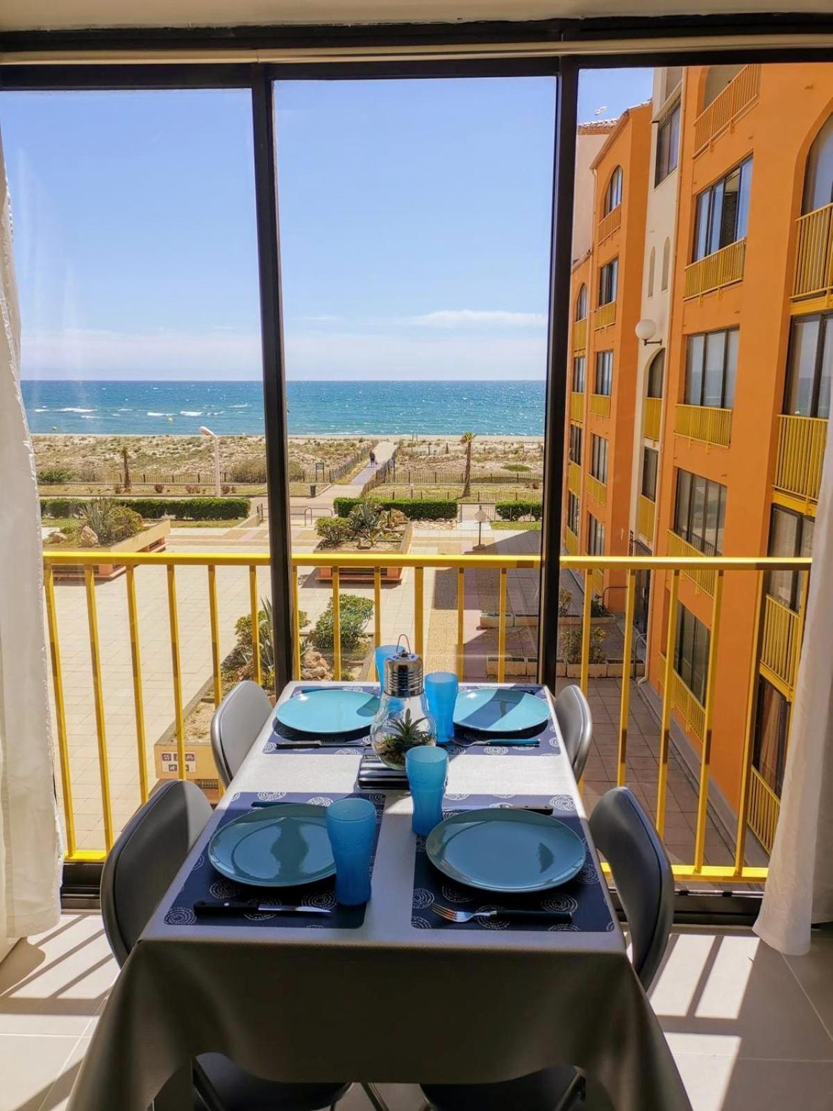 Appartement Vue Mer,Acces Direct Plage,Fibre,Clim,Parking Public Gratuit 르발카레스 외부 사진