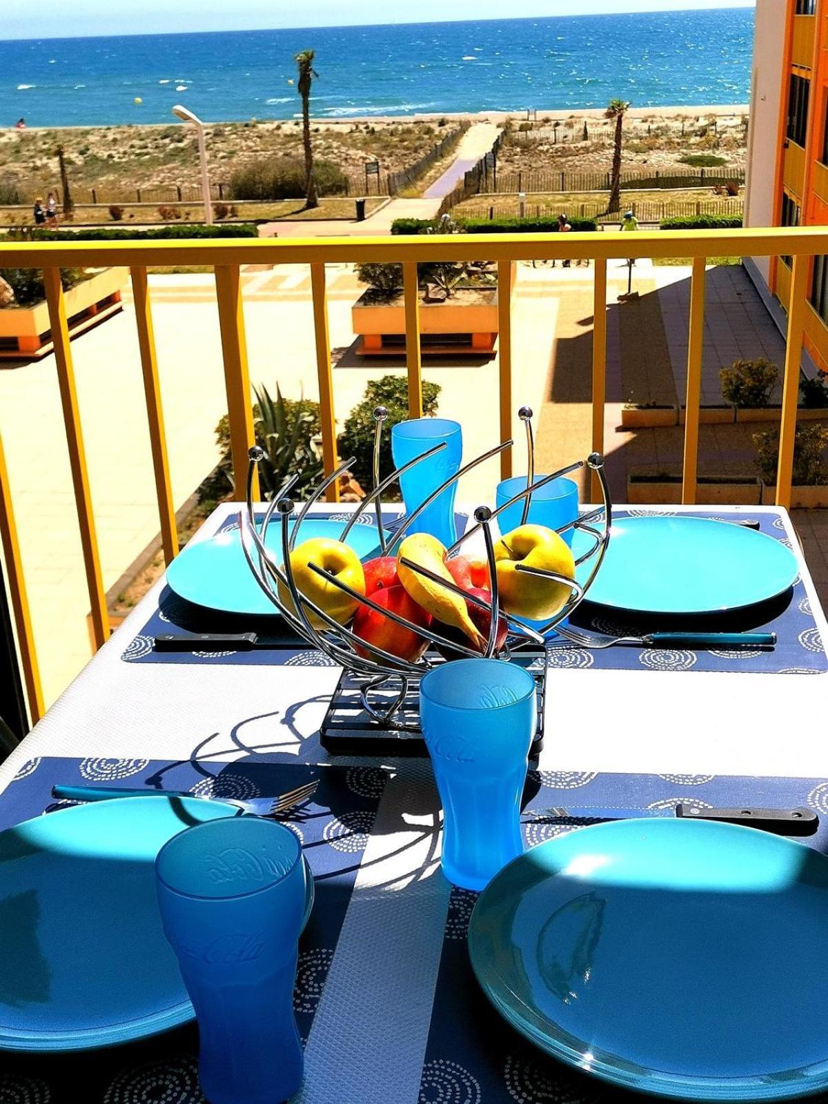 Appartement Vue Mer,Acces Direct Plage,Fibre,Clim,Parking Public Gratuit 르발카레스 외부 사진